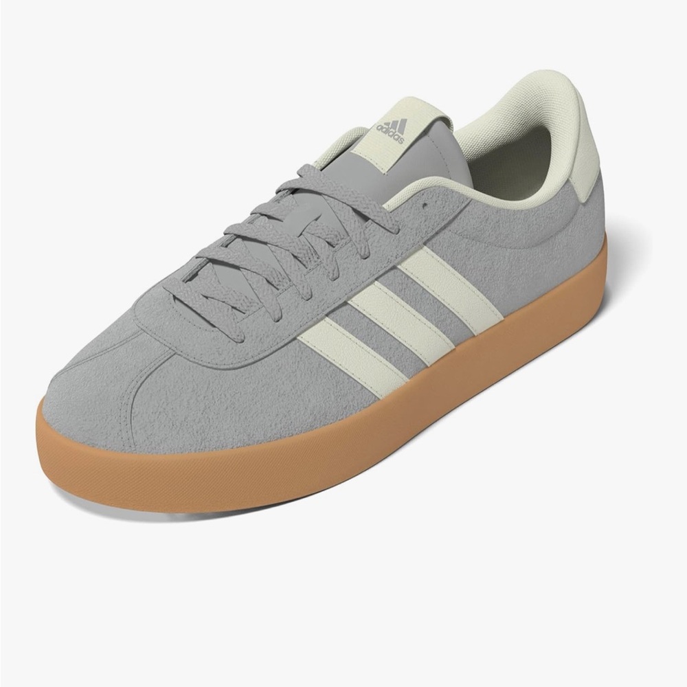 Adidas Classic Gray and Tan Sneakers VL Court 3.0